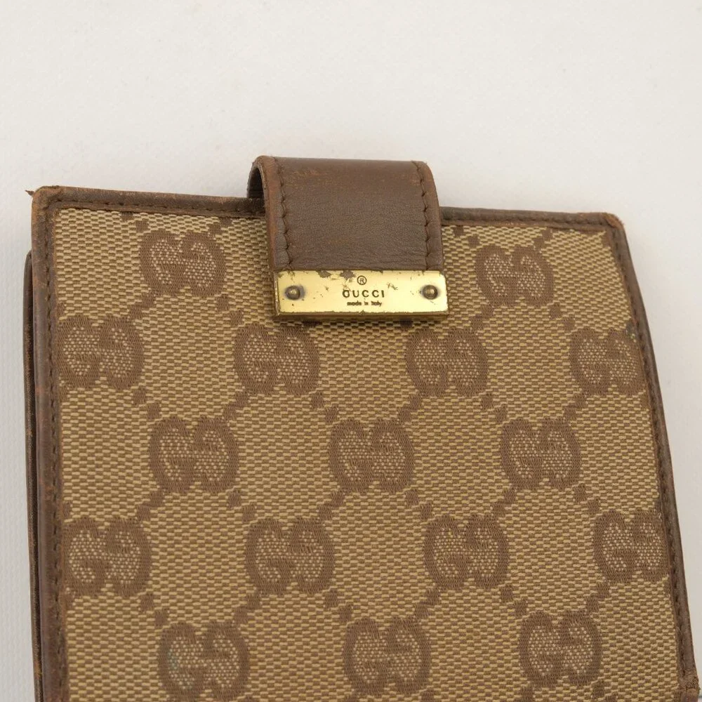 Gucci GG Canvas Monogram Bifold Wallet, Brown/Tan